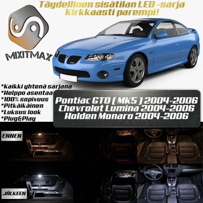 Pontiac GTO (MK5) Sisätilan LED-sarja 15-osainen