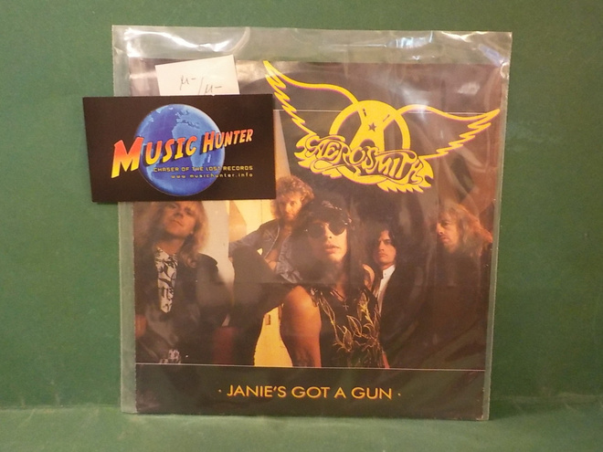 AEROSMITH - JANIE'S GOT A GUN M-/M- EU -89 7" SINGLE