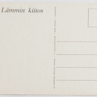 "LÄMMIN KIITOS"-KULKEMATON POSTIKORTTI - pikkukuva 2