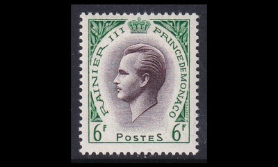 Monaco 506 * Käyttösarja Rainier III 6 Fr (1955)