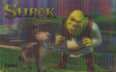 SHREK ja aasi - 3D kolmiulotteinen     p115