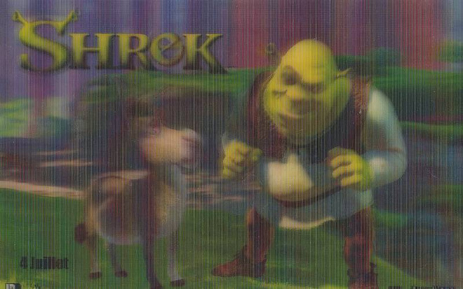 SHREK ja aasi - 3D kolmiulotteinen     p115