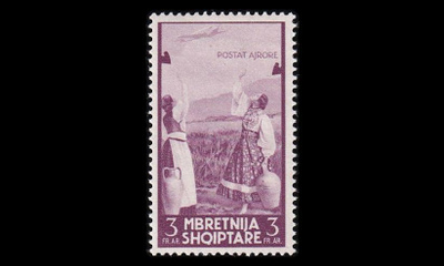 Albania 319 ** Lentoposti 3 Fr (1940)
