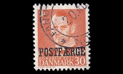 Tanska PF_31 o Frederik IX 30 öre oranssi (1949)