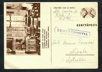 Kenttäpostia vuodelta 1941