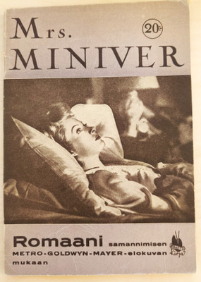 Mrs. MINIVER - Paletin filmiromaani -  1945