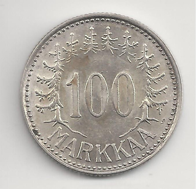 1959 100 mk hopeaa harvinaisempi