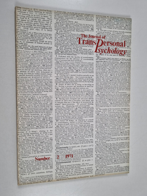 The Journal of Transpersonal Psychology 2/1971