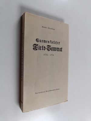 Andreas Lizelius : Suomenkieliset tieto-sanomat : 1775-1776