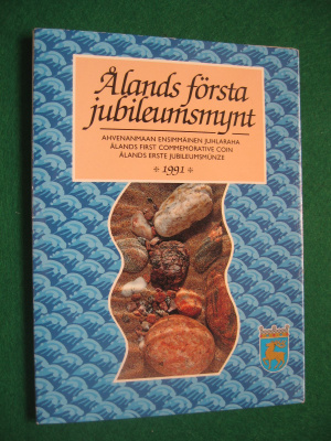 100 mk hopea juhlaraha Ahvenanmaa - 1991