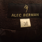 Alec Berman 36 täyspitkä ruskea takki 80% villaa - pikkukuva 3