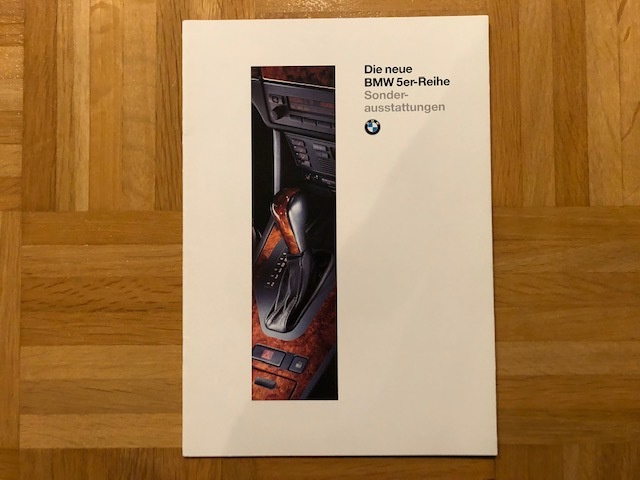 Esite BMW E39 5-sarja lisävarusteet 1995 500-sarja