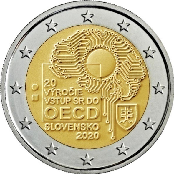 ** SLOVAKIA 2€ 2020 OECD pillerissä **
