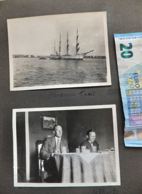 VANHA Valokuva Laiva Herzogin Cecilie Kotka ym 1920-l