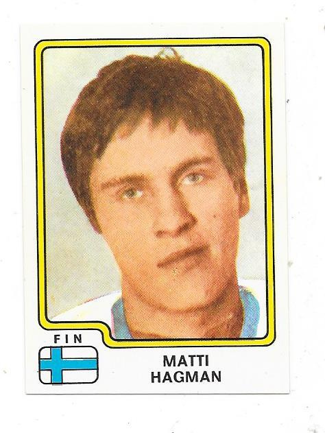 1979 Panini MM #172 Matti Hagman , Suomi & HIFK