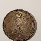 * 10 penniä * 1907 * Copper/Kupari *1+ - pikkukuva 2