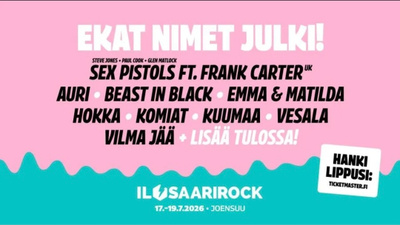 Ilosaarirock 2026 lippu 3 päivää