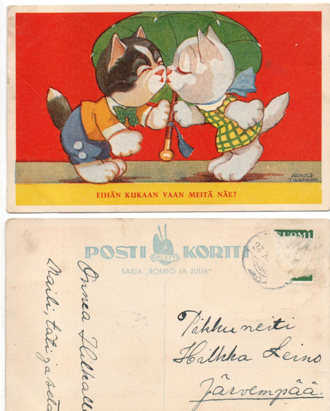 Vanha kortti, PALETTI Sarja Romeo ja Julia, A. Tilgmann