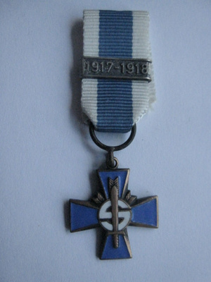 Sininen risti 1917 - 1918 soljella mini