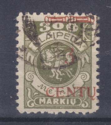 Saksa Reich Memel 1923 Mi 168