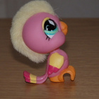 LITTLEST PET SHOP vaaleanpunainen hius PAPUKAIJA, LINTU #489 - pikkukuva 4