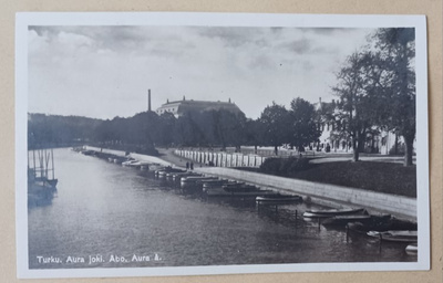 Turku, Aurajokea, vkpk, Kenttäpostia 1939