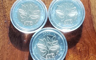 3 kpl 2 euro 2004 risuraha