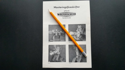 Walterscheid nivelakselin asennusohje esite 60-luku