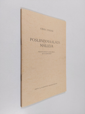 Erika Ender : Posliininmaalausmalleja