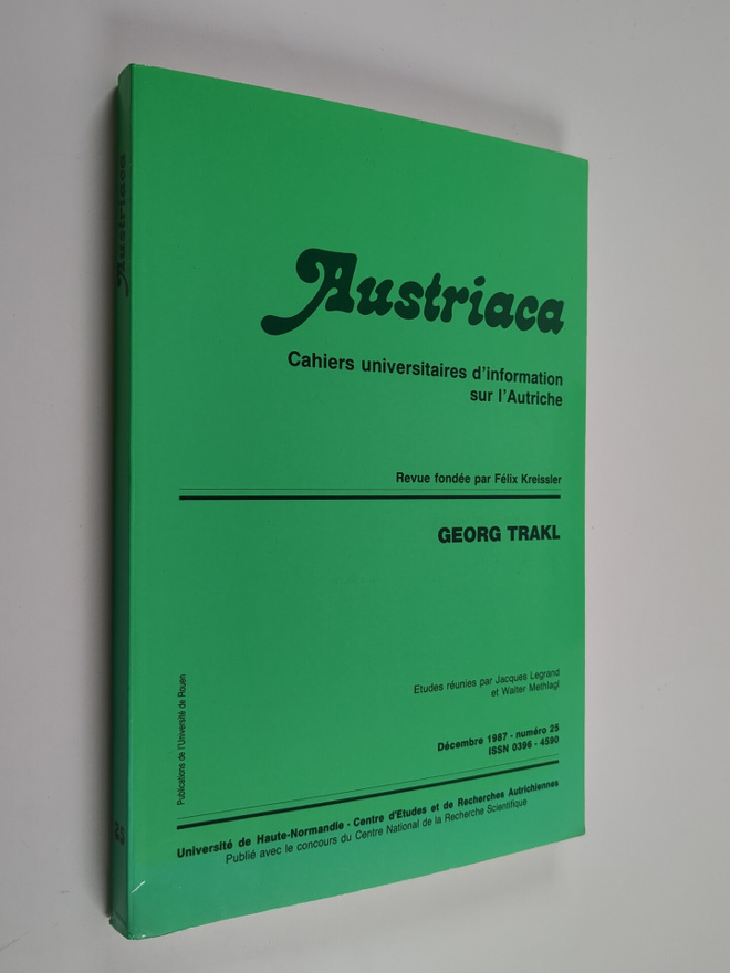 Felix Kreissler : Austriaca : Cahiers universitaires dinf...