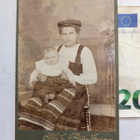 VANHA CDVValokuva Nuori Nainen Kansallispuku Lapsi 1900-l - pikkukuva 1
