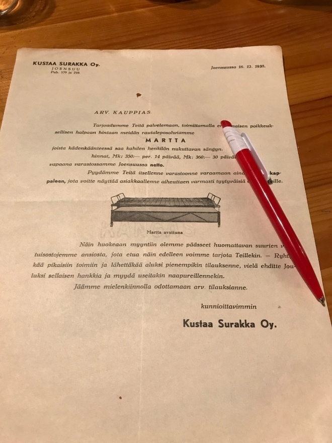 Martta rautaleposohvamainos