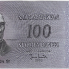 100 Markkaa 1963 Litt.A G-sarjaa tähdellä, kl.6 - pikkukuva 1