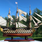 Pienoismalli HMS Victory purjelaiva sotalaiva UK Royal Navy - pikkukuva 2