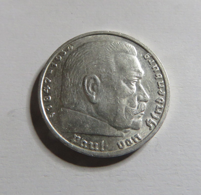 Saksa/third reich 5 mark 1936 J