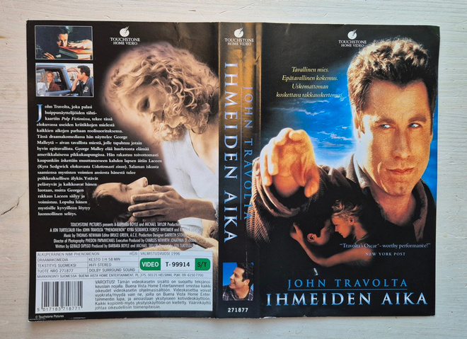 VHS Ihmeiden aika -kansipaperi