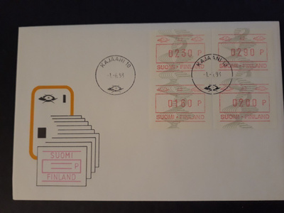 1993  FRAMA ATM15 nro 42  ro Kajaani (ei fdc)