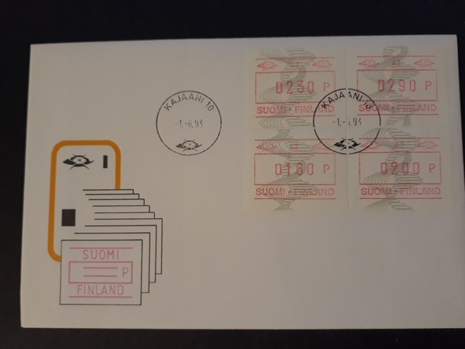 1993  FRAMA ATM15 nro 42  ro Kajaani (ei fdc)