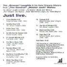 cd, Tim Breeze Laughlin & New Orleans Allstars: Just Live [j - pikkukuva 2