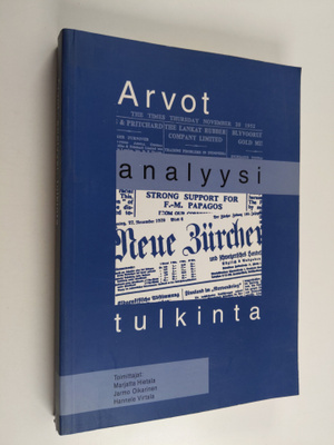 Arvot, analyysi, tulkinta