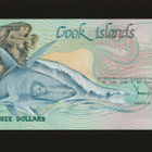 Cook Islands 3 Dollars 1987, P03a, UNC - pikkukuva 1