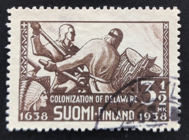 1938 Delaware leimattu merkki