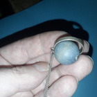VINTAGE AARIKKA PALLORIIPUS. HOPEAKETJULLA. - pikkukuva 5