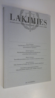 Lakimies 6/2008 : Suomalaisen lakimiesyhdistyksen aikakau...