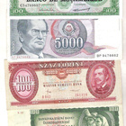 Escudos, Dinara, Forint ja Sto Korun, setelit, 4 kpl. - pikkukuva 1