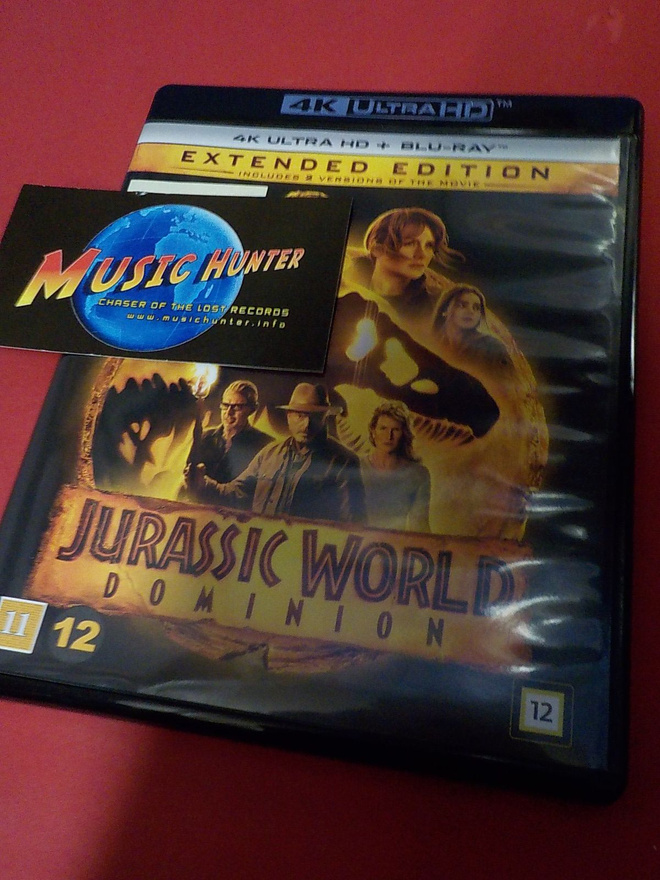 JURASSIC WORLD DOMINION UUSI 4K ULTRA HD + BLU-RAY