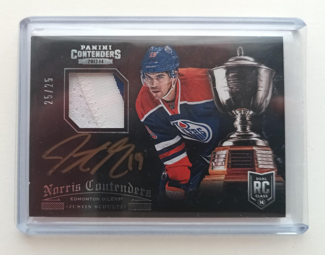 13-14 Panini Contenders Justin Schultz Rookie Patch Auto /25