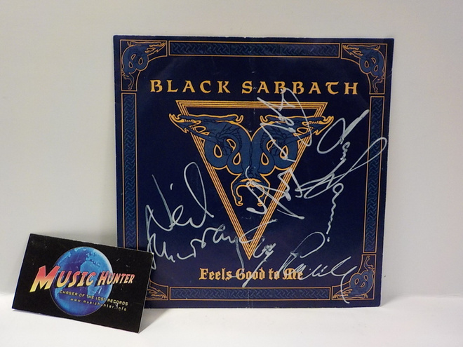 BLACK SABBATH - FEELS GOOD TO ME EX-/EX 7" + 4 X NIMMARIT!