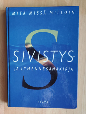 Sivistys- ja lyhennesanakirja Kaarina Turtia