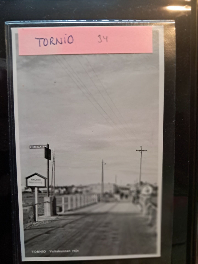 Tornio,  kulkematon vanha kortti.